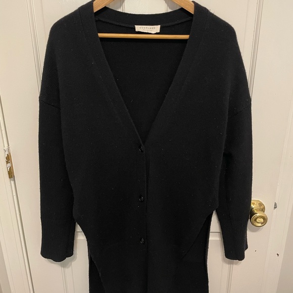 Everlane The Wool-Cashmere Oversized Long Cardigan - Picture 2 of 5